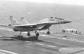 MiG-29 Landing on Kuznetsov Aircraft Carrier.