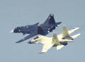 Berkut and Flanker side-by-side.