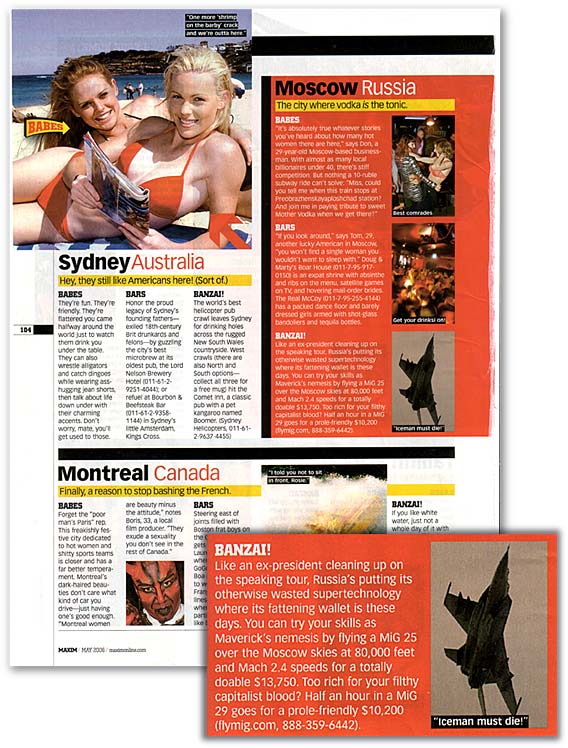 Maxim Magazine, May 2006 issue