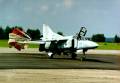 MiG-23 landed with deployed parachute. Zhukovsky