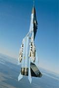 MiG-29 going vertical in the air.
