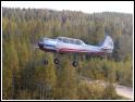 Yak-52 just took-off from the airfield