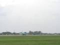 Su-32 Flanker and Su-25 Frogfoot taking-off.