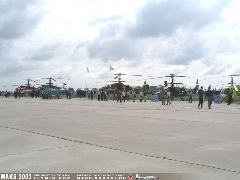 Kamov helicopters.