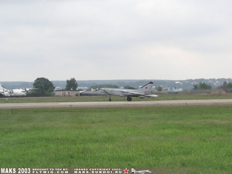 MiG-25 Foxbat taking-off.