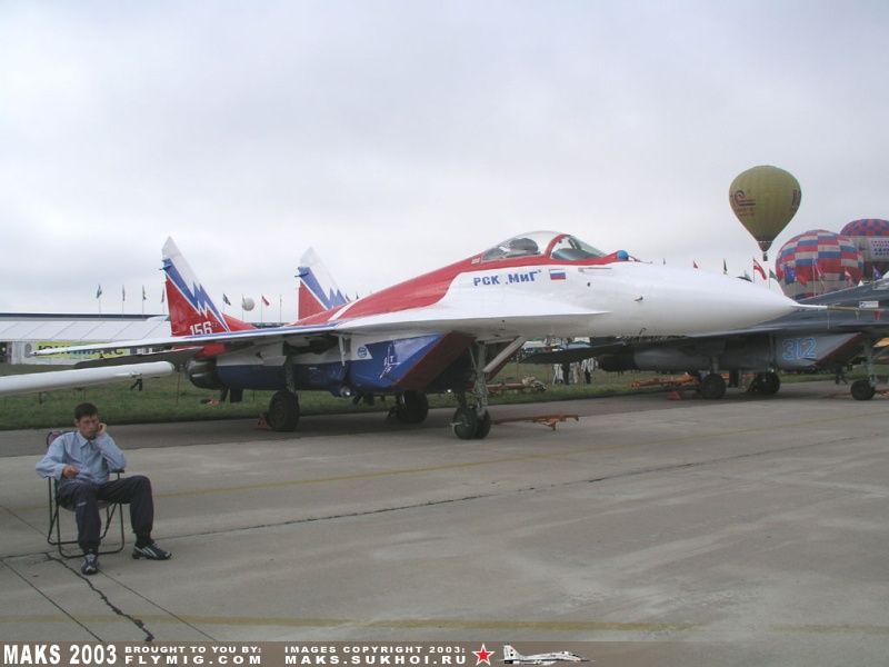MiG-29 Fulcrum on static display.