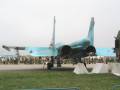 Su-32 Flanker on static display.